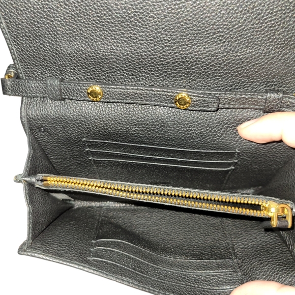 PRADA Black Leather Wallet On Chain Crossbody Bag Shoulder Bag - Picture 11 of 16